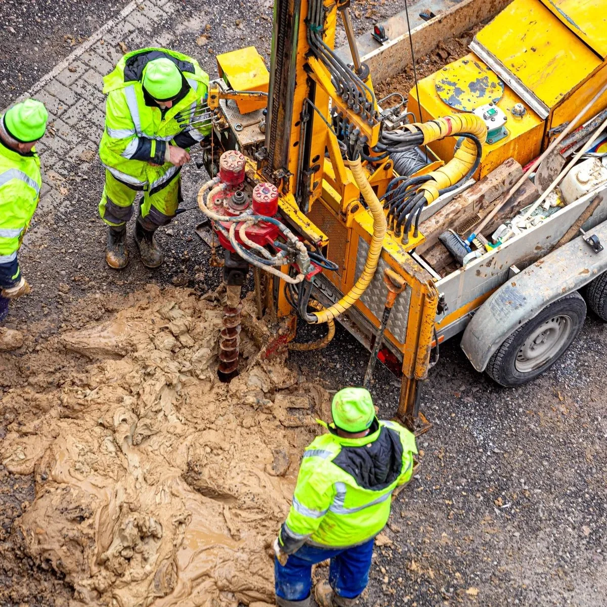 Field service technician on a job site